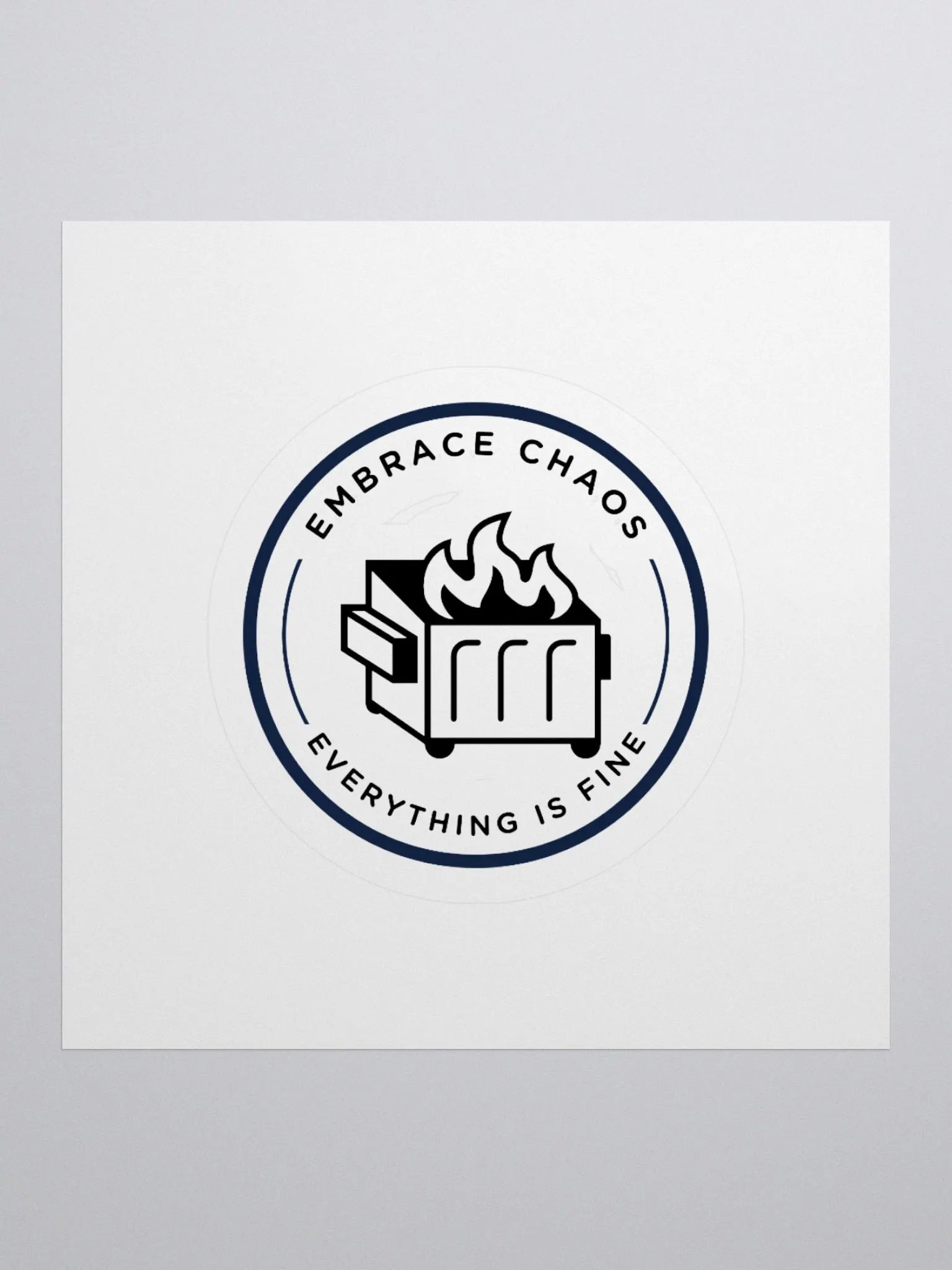 Everything is fine Sticker product image (1)