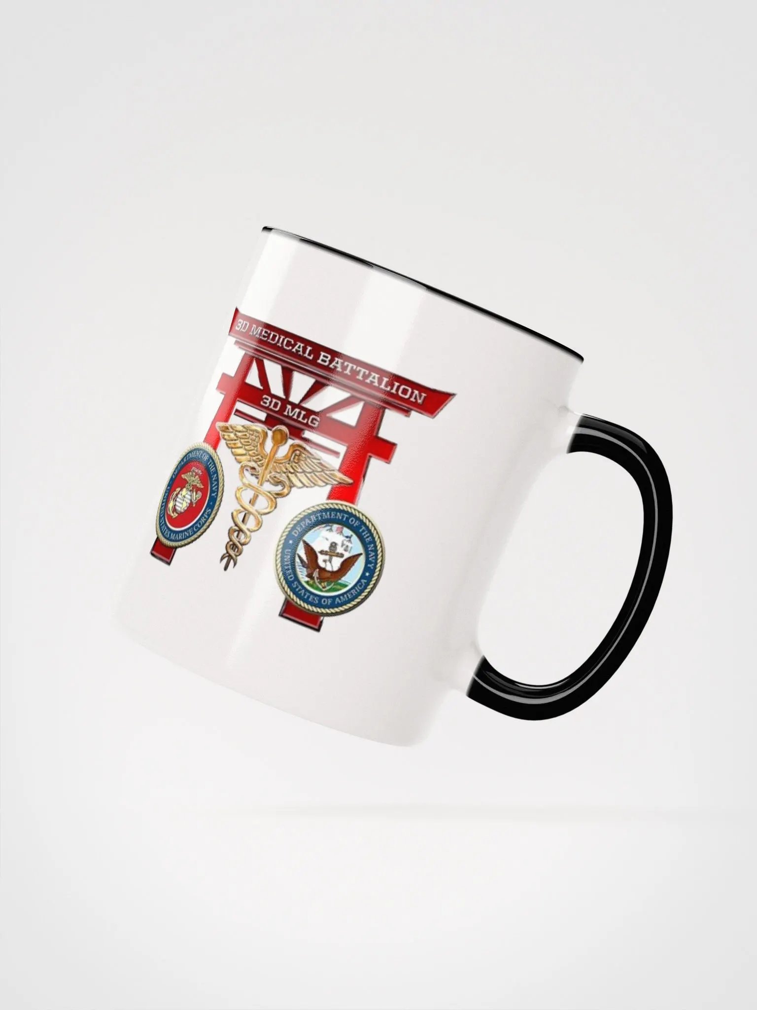 3rd Medical Battalion: Coffee Cup White Exterior/Black Interior product image (2)