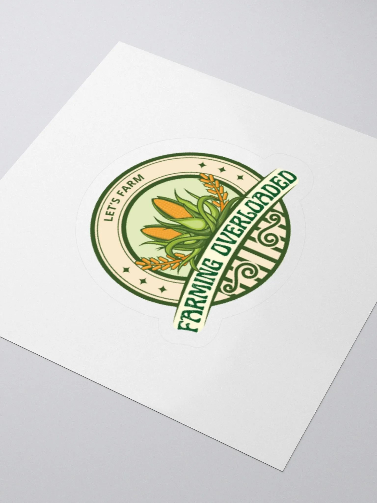 Farming Overloaded Emblem Kiss Cut Stickers product image (3)