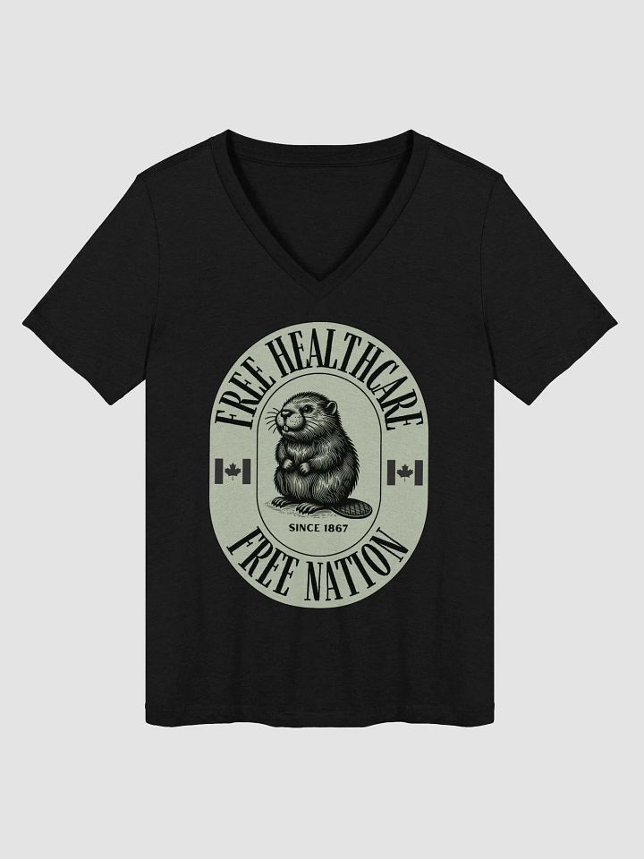 Canadian Pride Beaver V-Neck Tee product image (14)