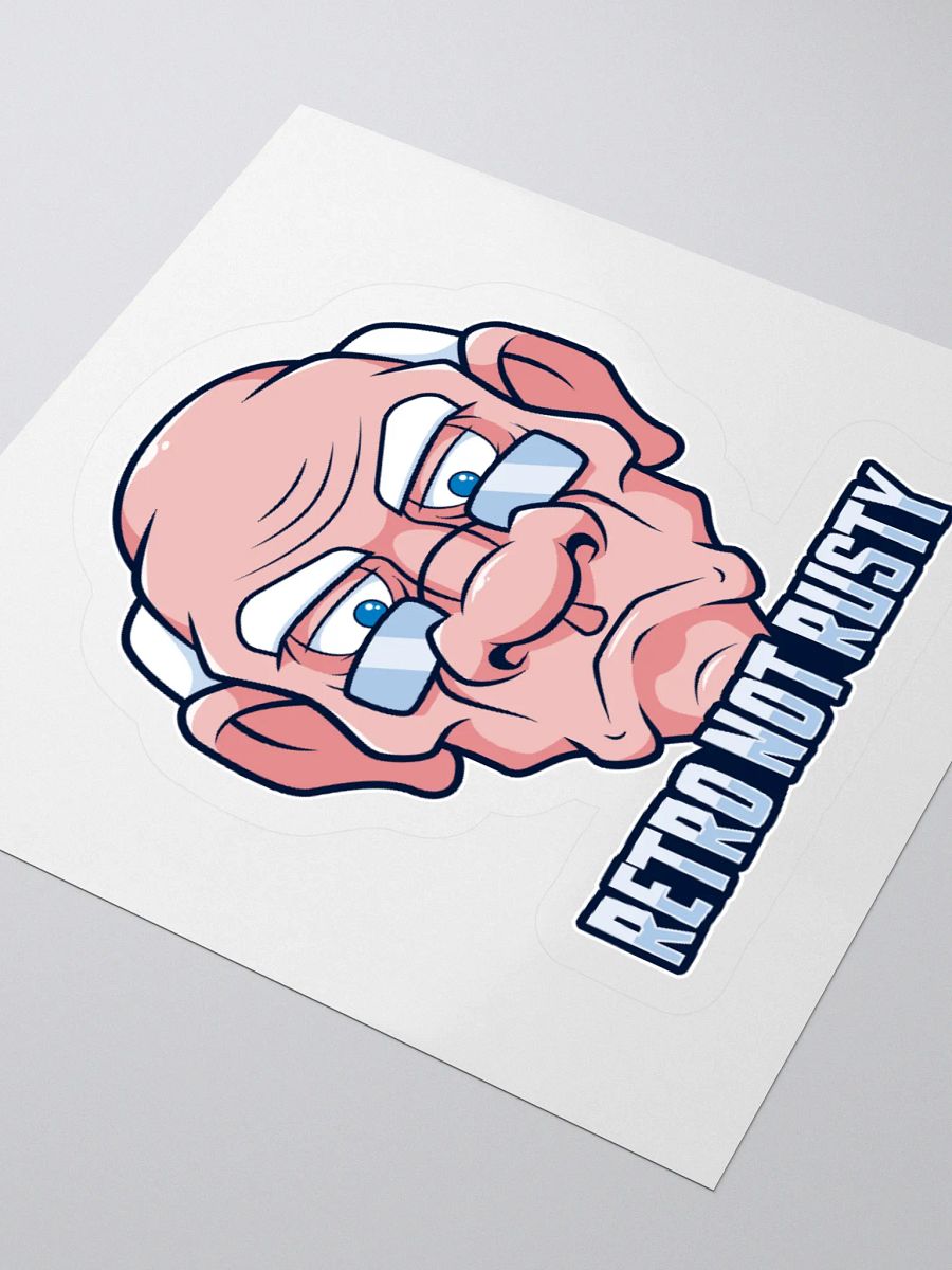 Retro Not Rusty Funny Old Gamer Dad Sticker product image (9)