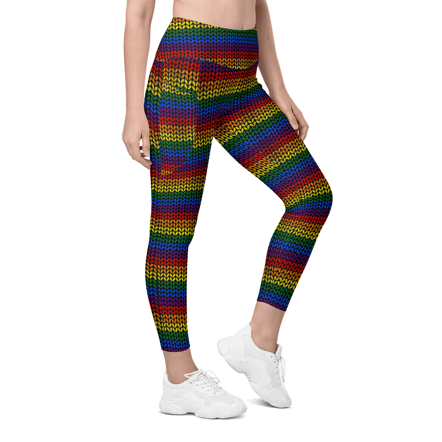 Rainbow Fnit Leggings with Pockets product image (5)