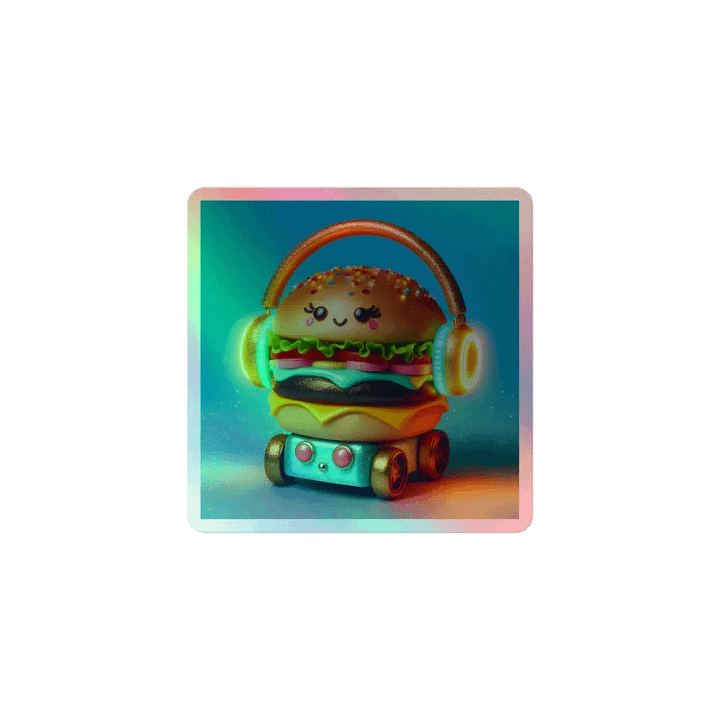 Whimsical Burger Beats Sticker Set product image (1)