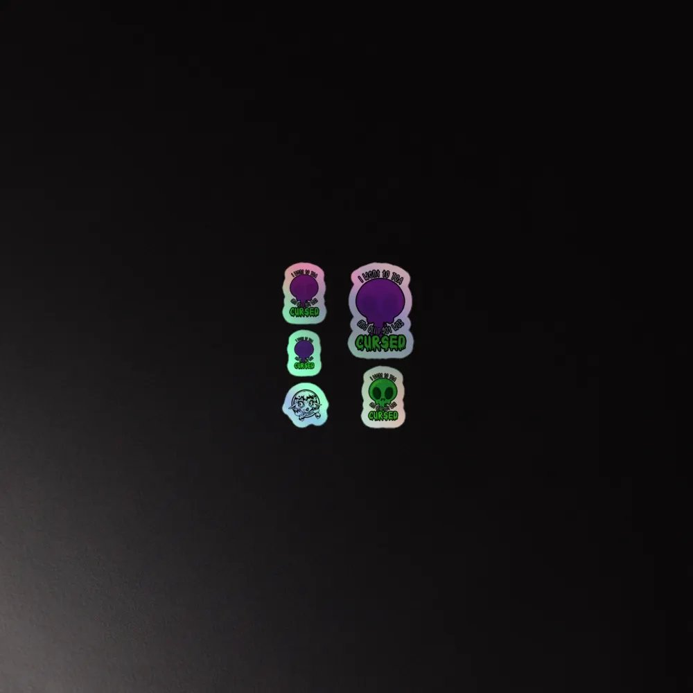 All I Got Was Cursed - Demon Hunter - Holo Sticker Sheet product image (2)