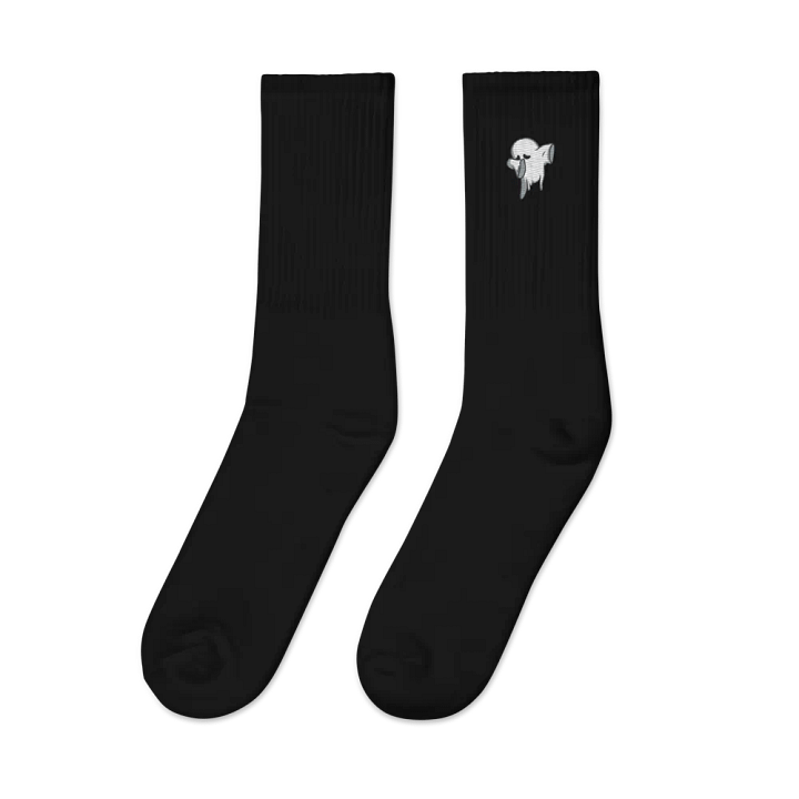 Ghostly Glum Embroidered Socks product image (2)