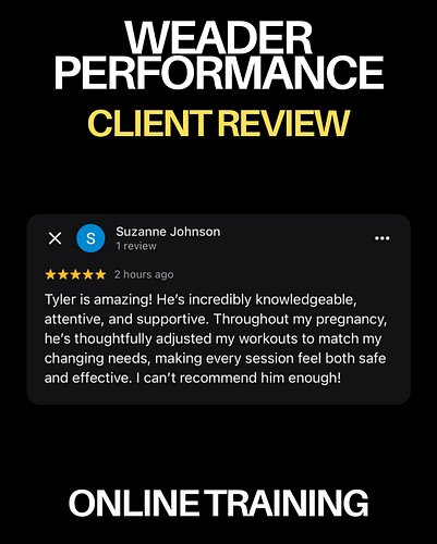 Online training continues to lead good people to great outcomes 🤝

This time in the form of consistent, structured strength t...