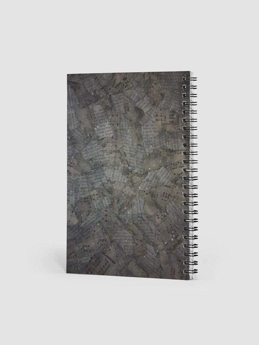 Night Universe of Words and Music Spiral Notebook product image (2)