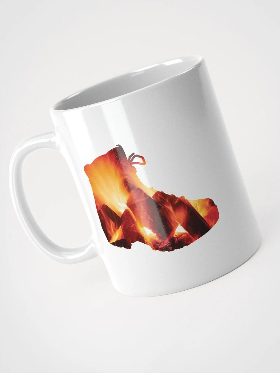 Fire In Hiking Boots Hiking, boots, outdoors, camping, relaxing, hiking boots, adventure, away from home, nature, travel, mountain, forest, wild, trees, sunset, retro, souvenir, distressed. product image (3)
