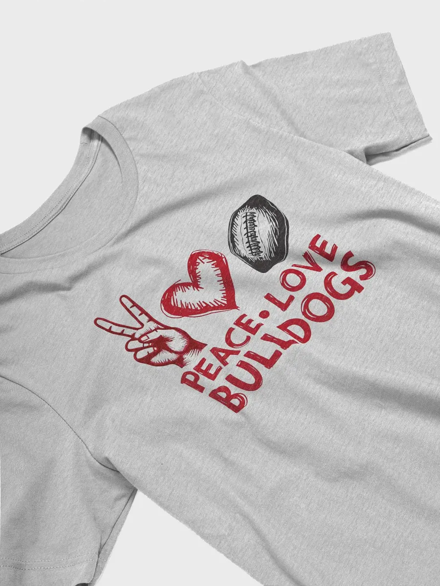 Peace Love Bulldogs T-Shirt product image (5)