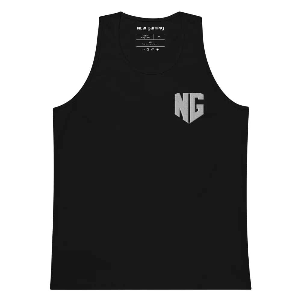N.E.W. Gaming Muscle Tank - White Logo (Embroidered) product image (1)