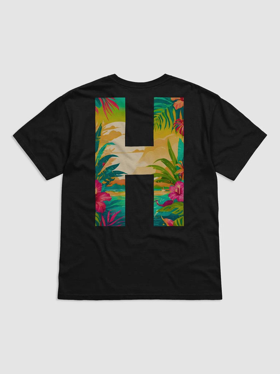 Tropical Sunset Paradise T-Shirt (Letter-H) product image (3)