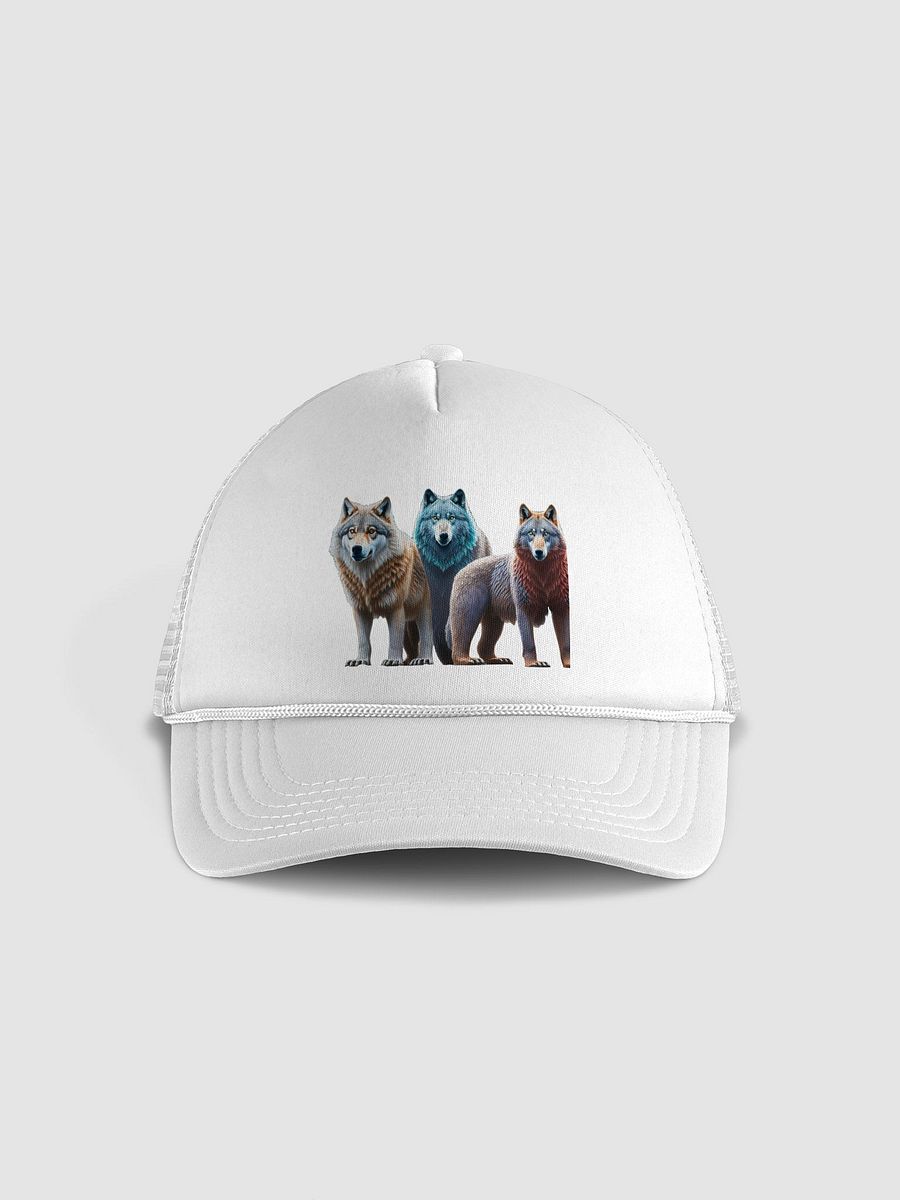Strength & Unity Trucker Hat: Wolf & Bear Design for Loyalty & Teamwork product image (33)