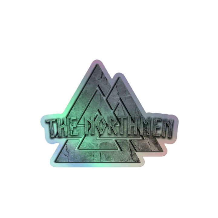 The Northmen Valknut - Grey - Holo Sticker product image (2)
