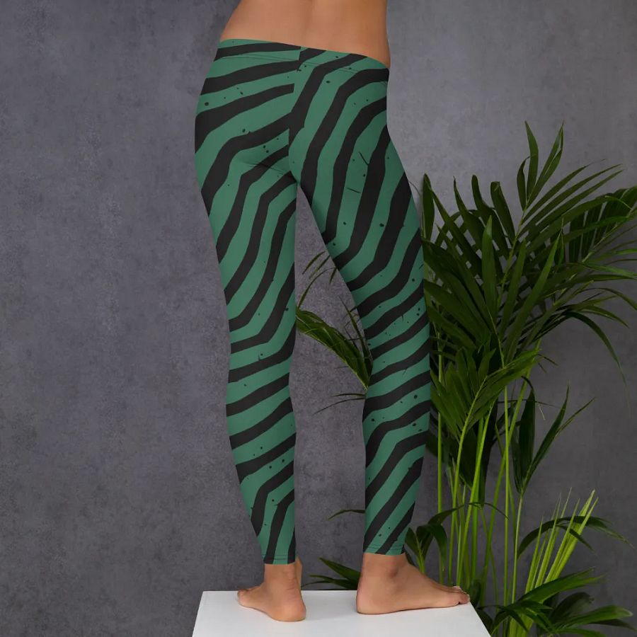 Customizable Green Wave Leggings product image (6)