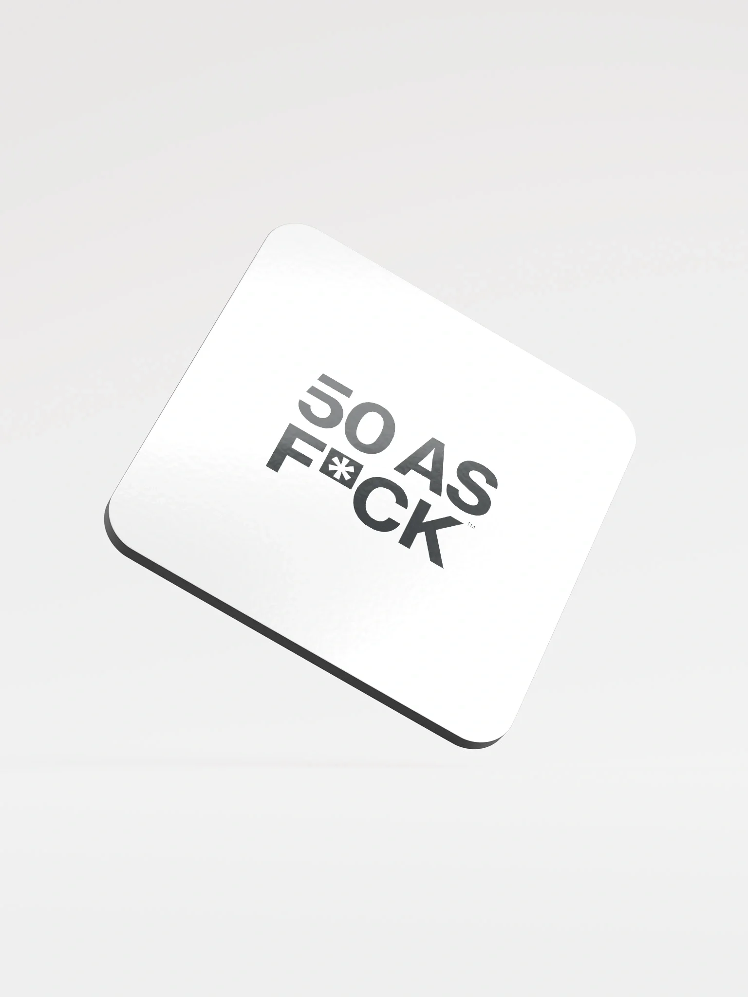 50 as FCK™ - Glossed Cork Coaster product image (1)