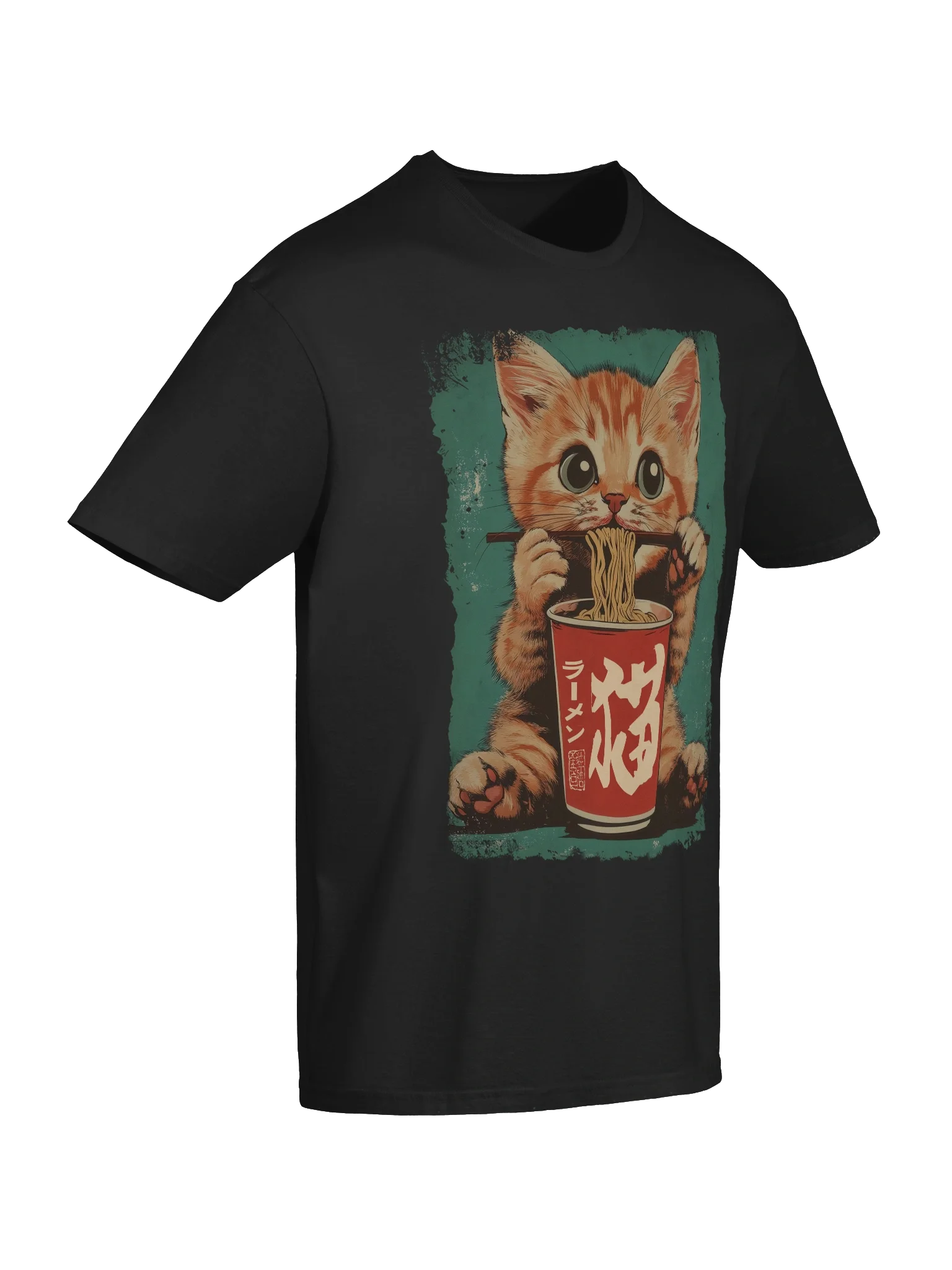 Kawaii Kitten Cat Ramen Kitten Kawaii Anime Japanese Style T-shirt product image (145)
