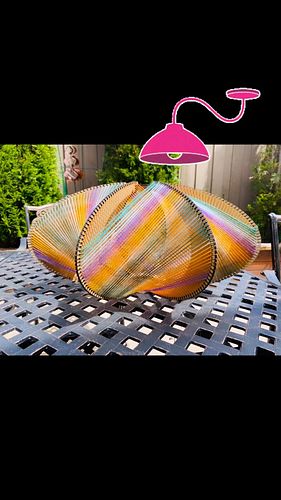 This is our wooden lampshade design with spun thread weave. It is woven in two layers to create a soft diffusing shade for yo...