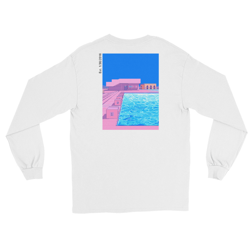 Pixel Pool - White Longsleeve Shirt product image (1)