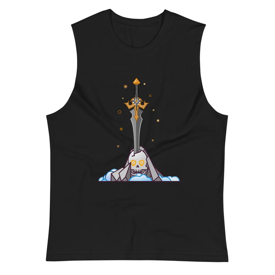 Sword in the Skull - Argent Variation - Men's Style Muscle Tank product image (3)