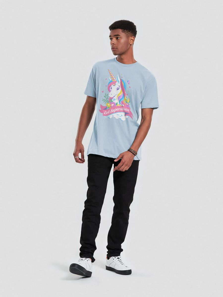 Evil Supervillain Light Blue T-Shirt product image (6)