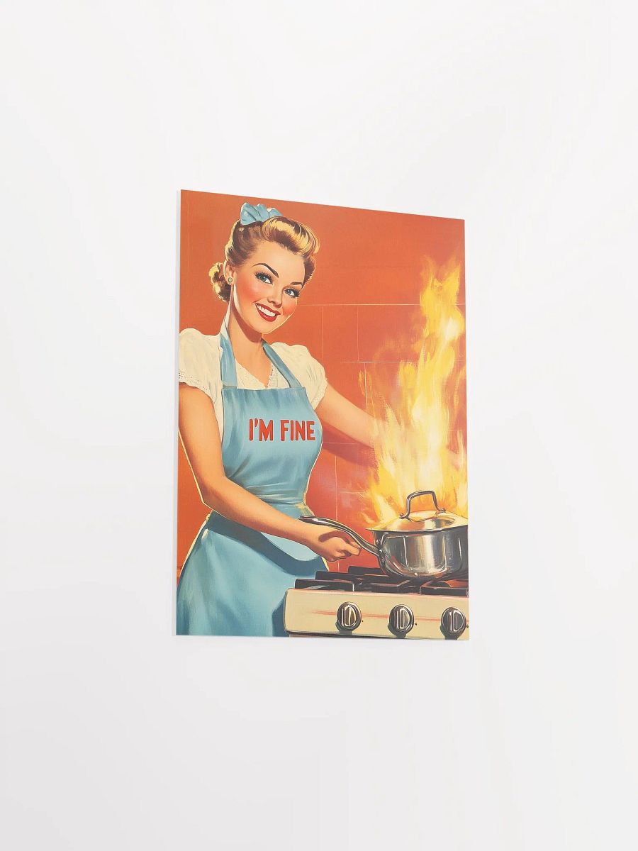 “I’m Fine” Retro Poster - Nostalgic Classic Humor Art Print product image (3)