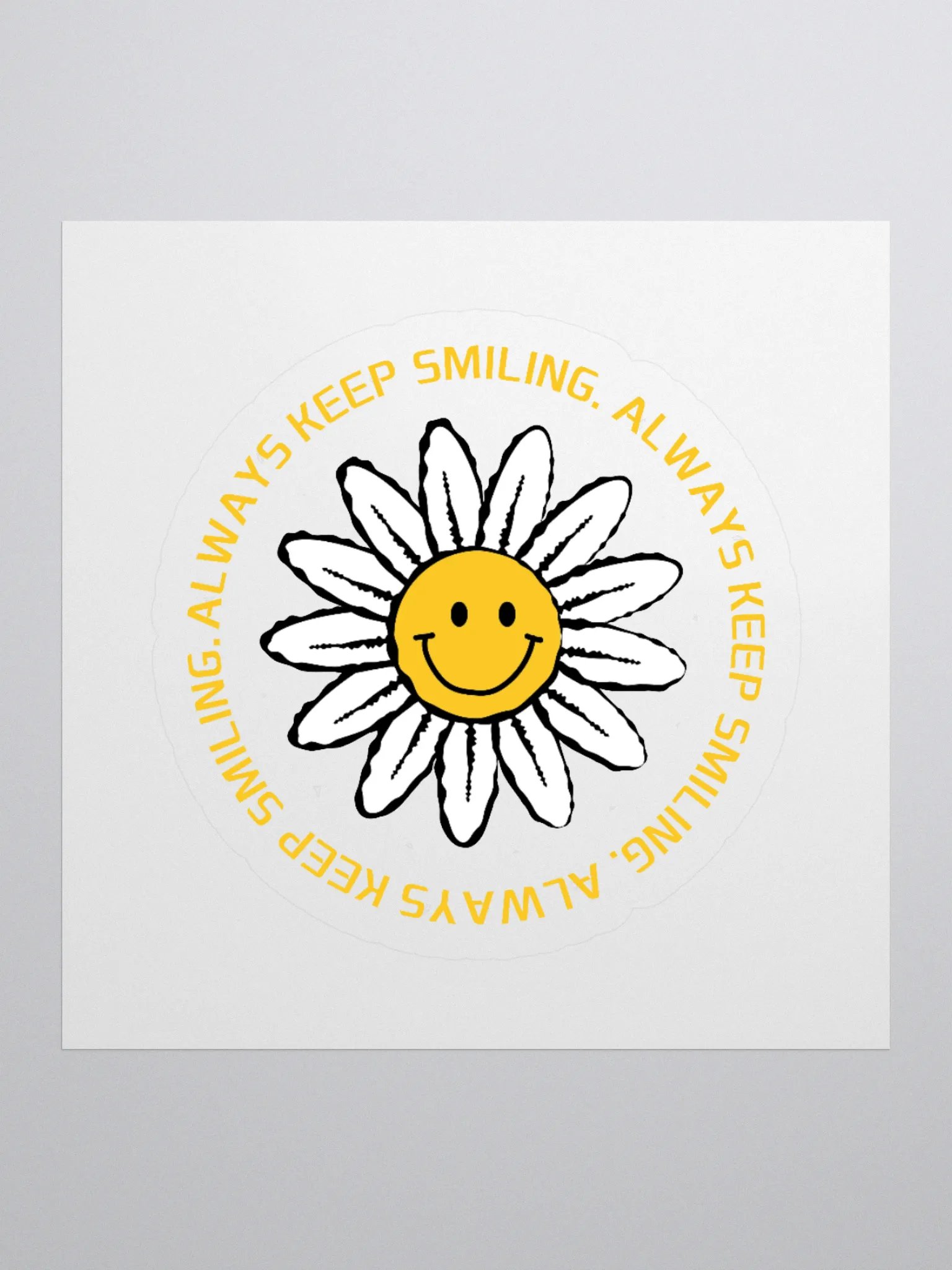 Always Keep Smiling Kiss Cut Stickers product image (2)