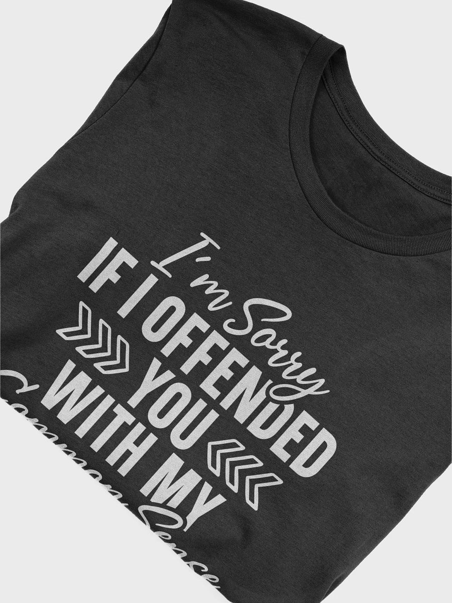 Im Sorry If I Offended You With My Common Sense Women's Black T-Shirt product image (6)
