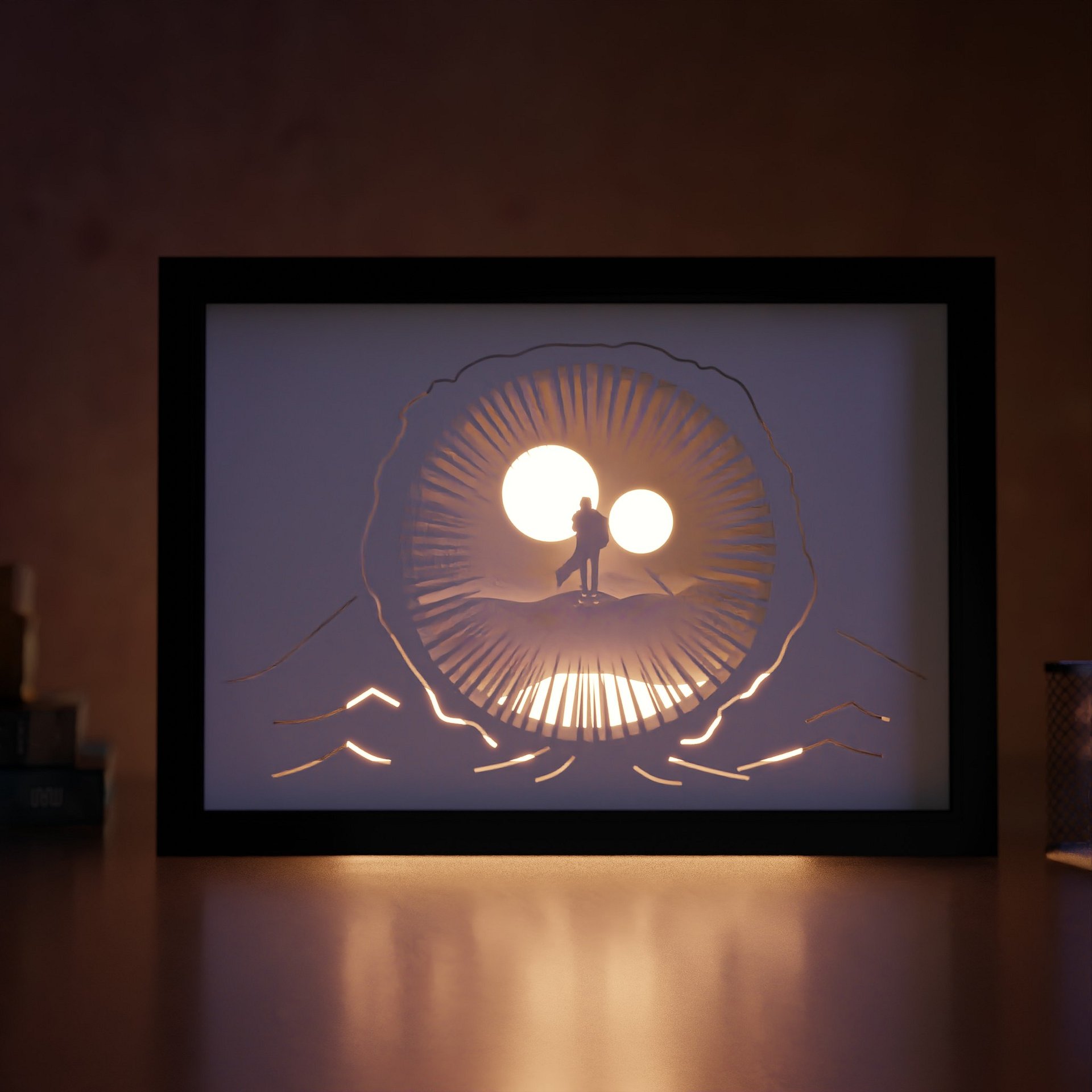 Dune Lightbox template 3 in 1 - PDF PNG SVG DXF + Video Tutorial product image (2)