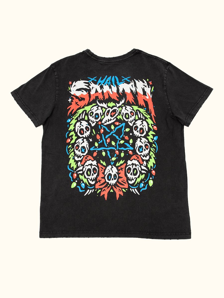 'Hail Santa' Distressed Tee product image (5)