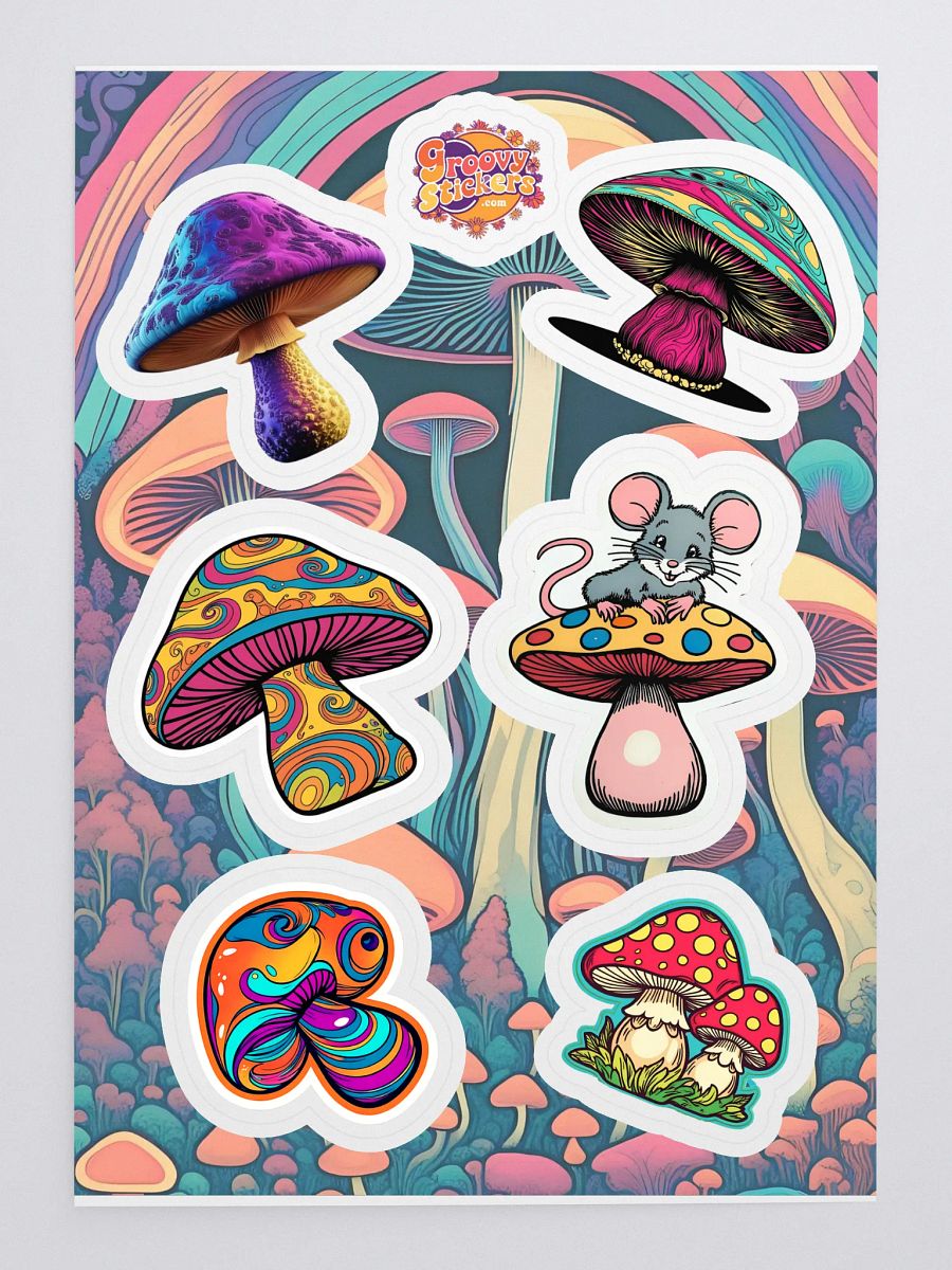 Psychedelic Mushroom Madness Sticker Sheet product image (3)