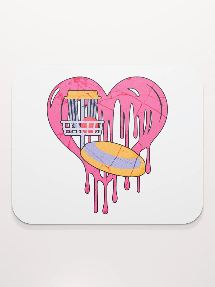 Heart Disc Golf Mouse Pad product image (1)