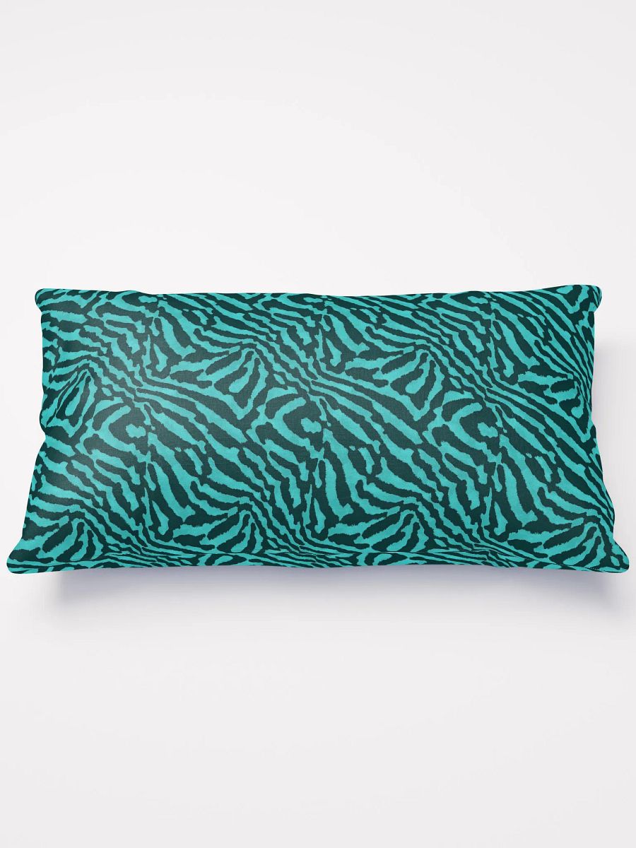 Teal Zebra Pillow product image (2)
