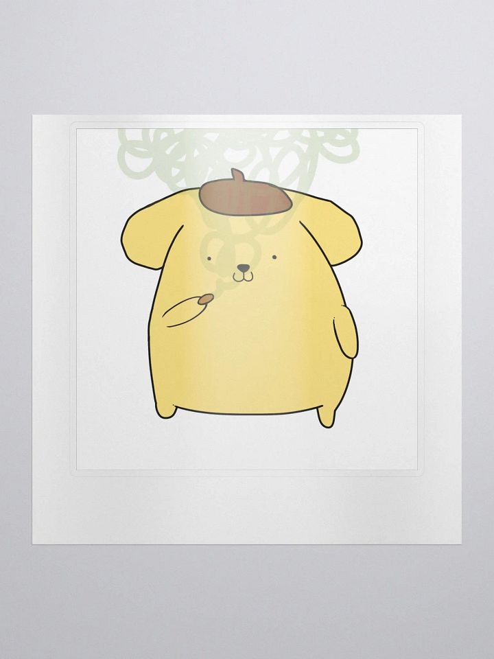 Pompompurin Sanrio Smoking Sticker product image (1)