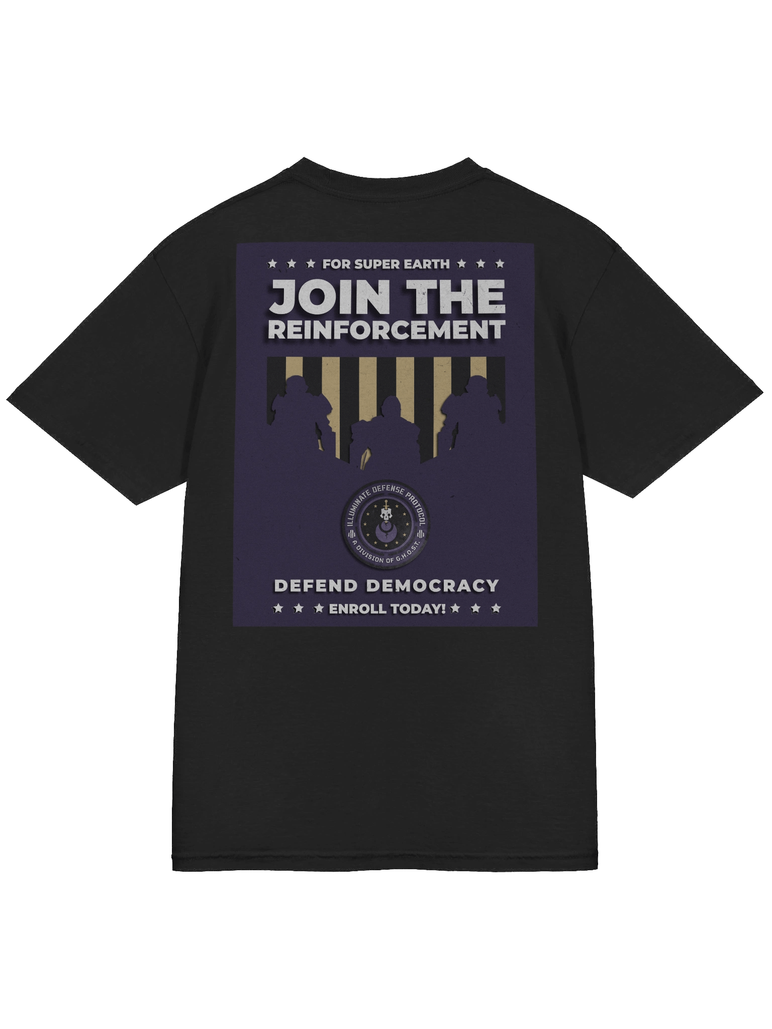 Illuminate Defense Protocol Recruitment Poster T-Shirt product image (4)