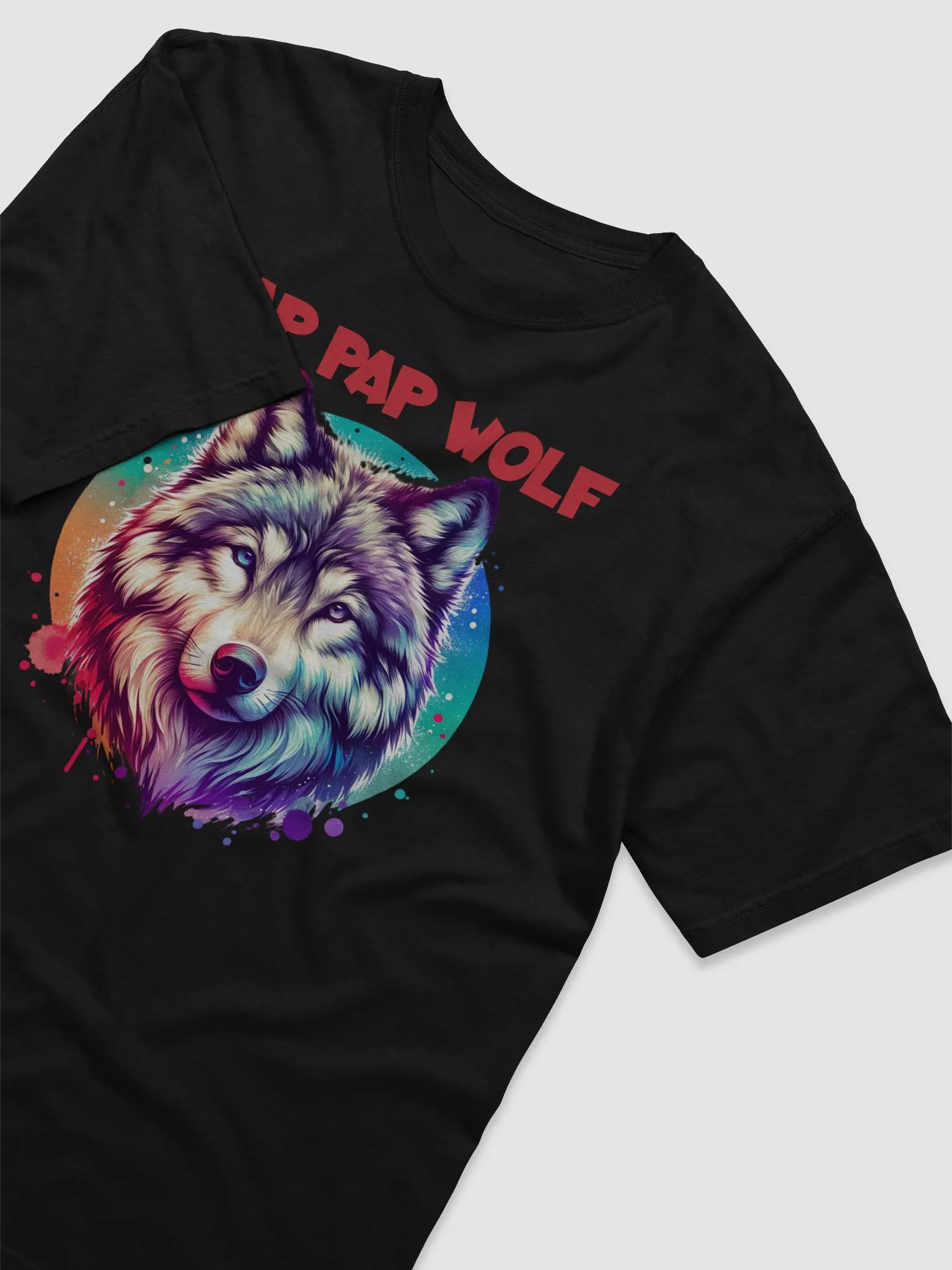 Pap Pap Wolf Comfort: Blackout Edition T-Shirt product image (2)