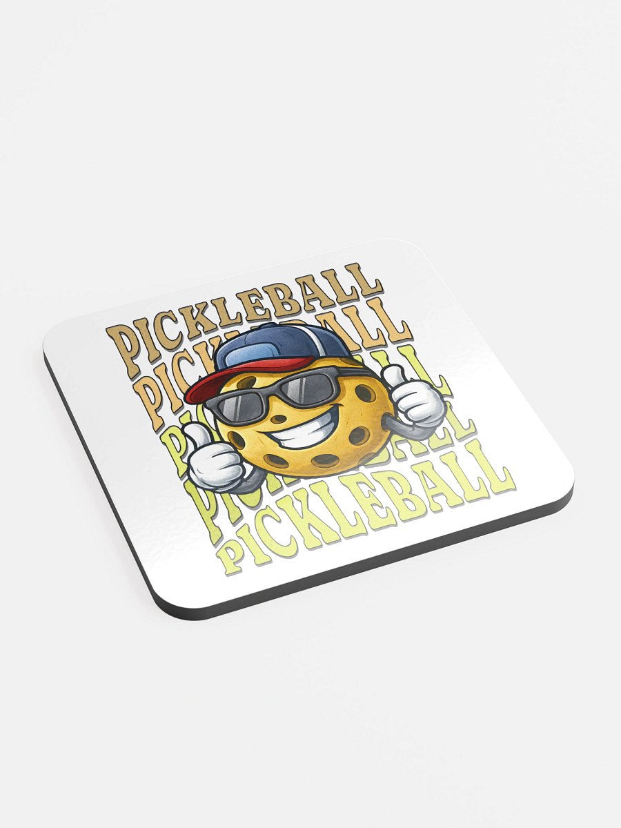 Thumbs Up Pickleball Smiley Cork Coaster product image (3)