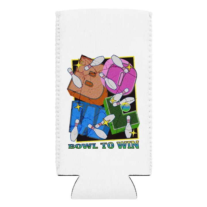 Bowl To Win Block Letter Can Cooler product image (2)
