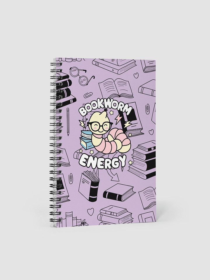 Bookworm Energy Spiral Notebook product image (1)