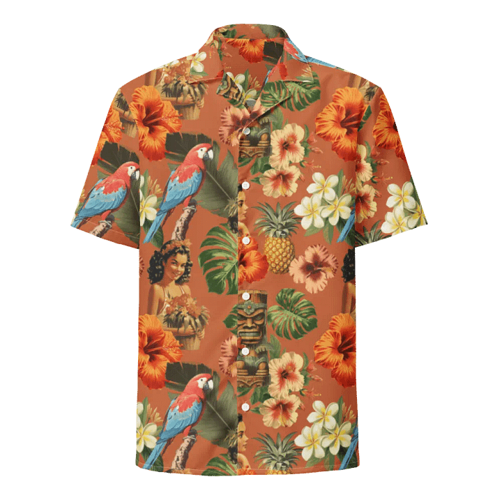 Vintage Tiki Hawaiian Shirt product image (1)