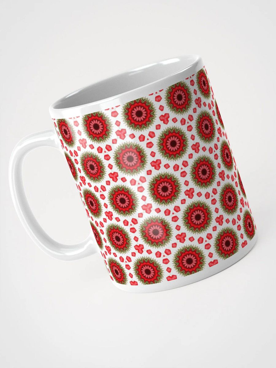Red Green & White Daisy Mug product image (3)