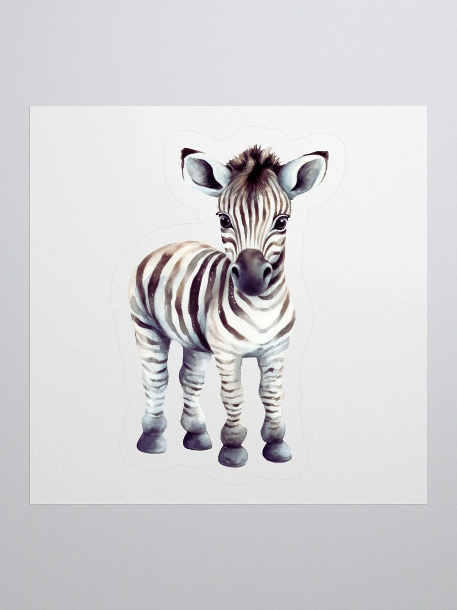 Whimsical Zebra Kiss Cut Stickers product image (2)