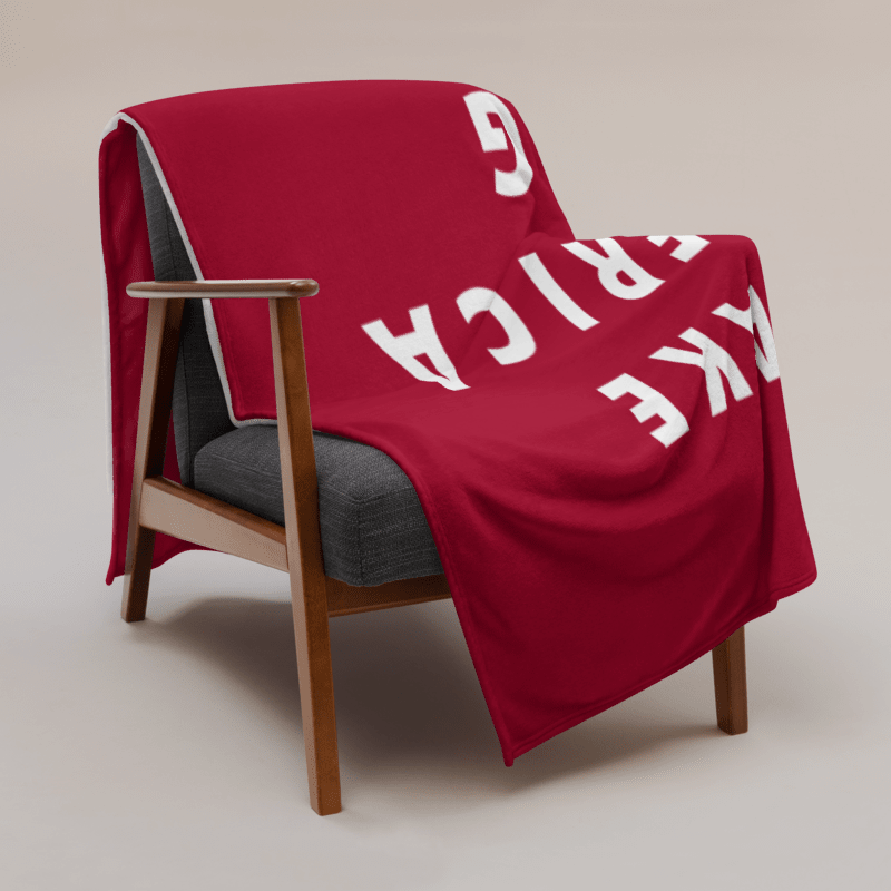 Make America Gag Again Red Throw Blanket product image (3)