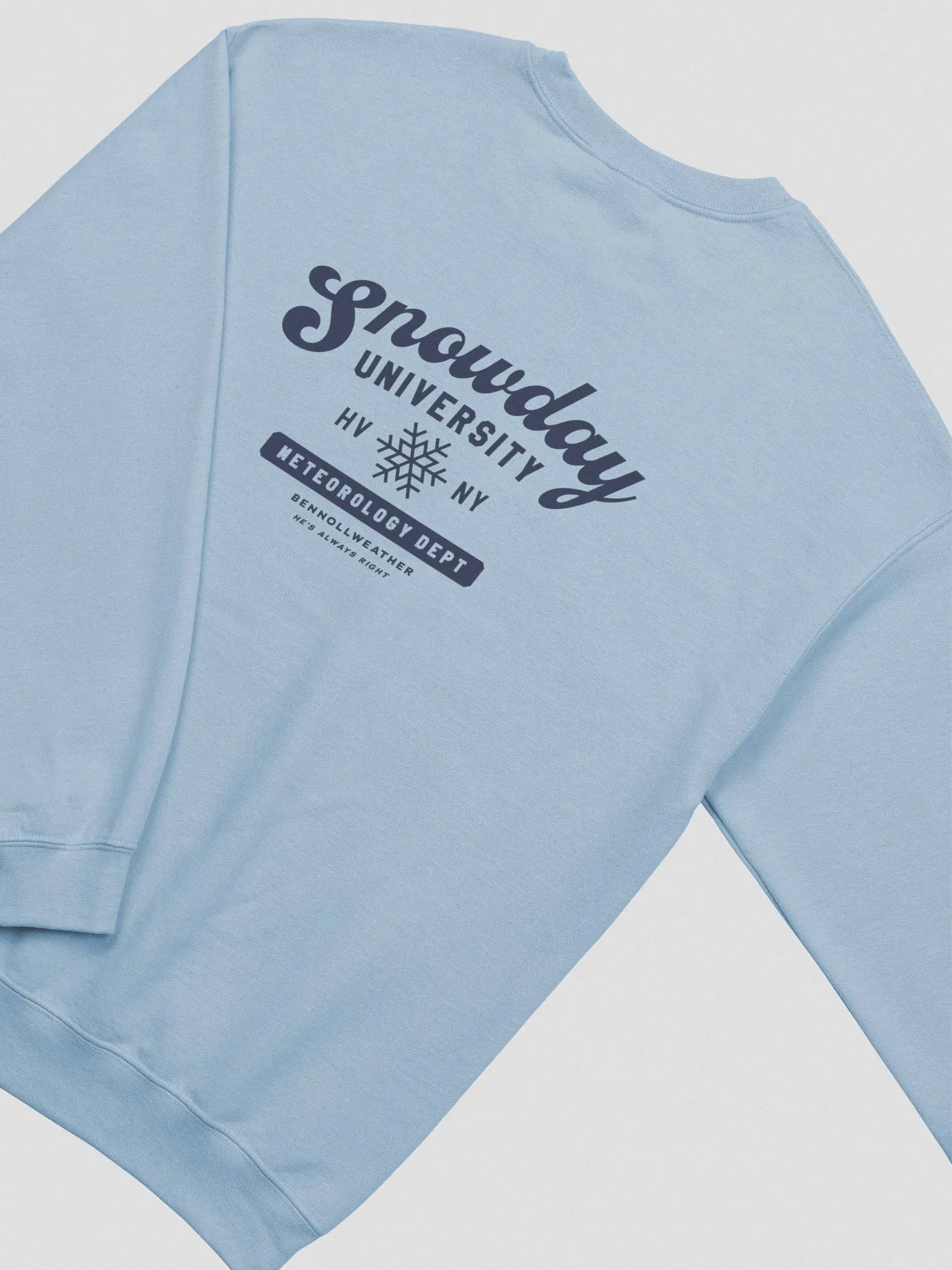Snowday University crewneck - light blue product image (4)