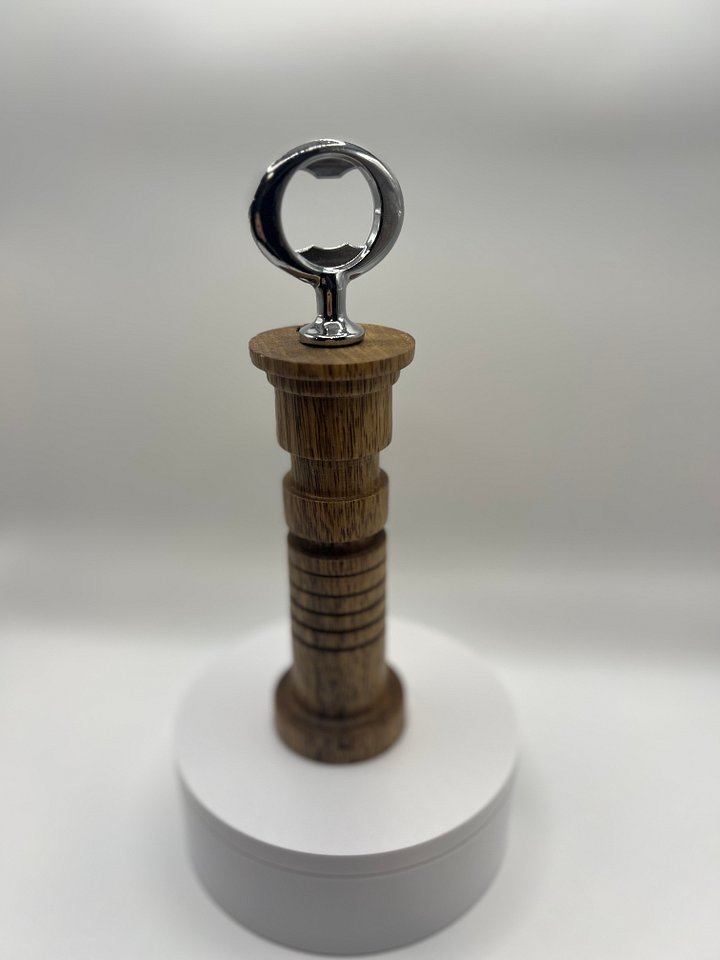 Hand-Turned Star Wars Inspired Black Limba Bottle Opener product image (1)