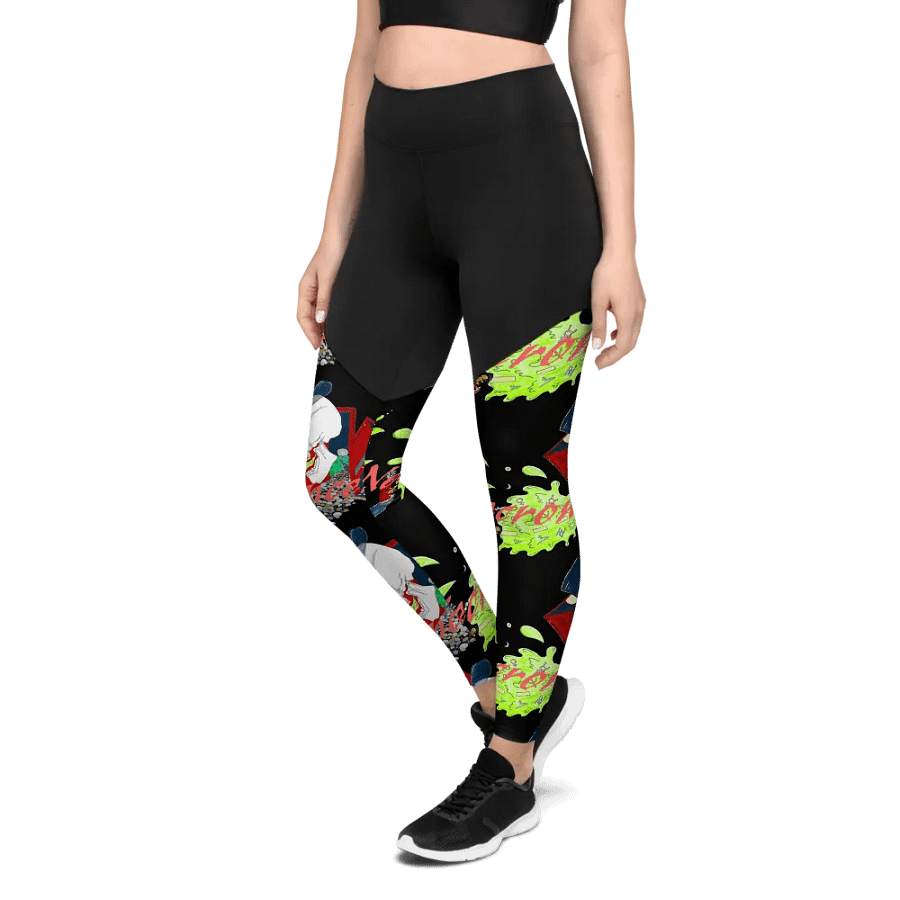Skull Chaos All-Over Sports Leggings product image (9)