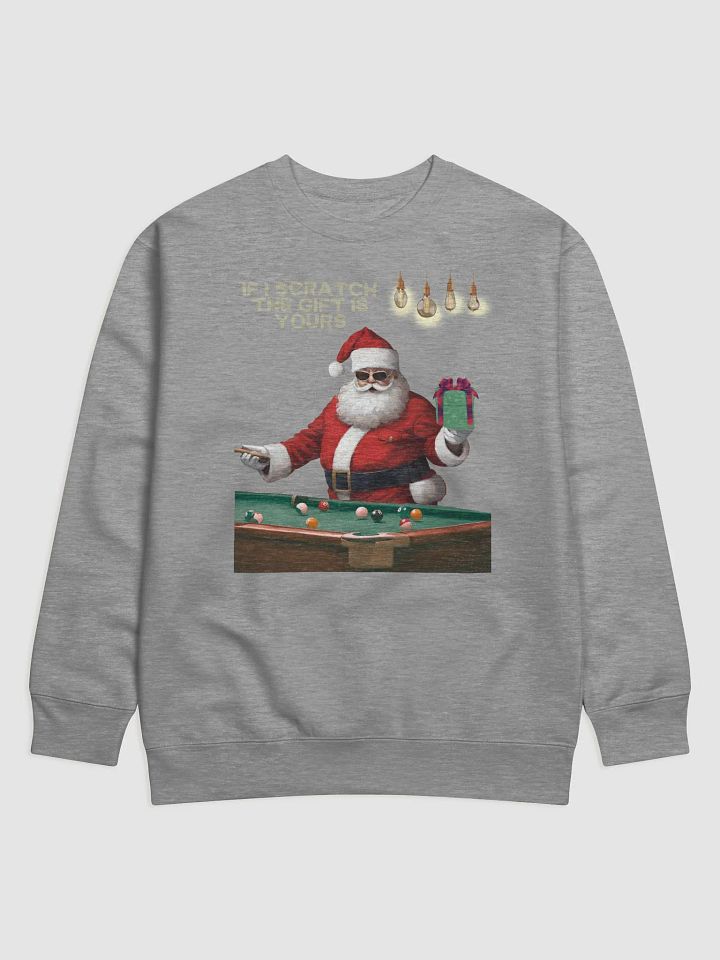 If I Scratch The Gift Is Yours - Pool Shark Santa Sweatshirt product image (7)