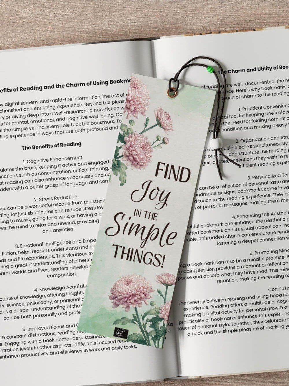 FREE Chrysanthemum Bookmark Printable, Inspirational Sayings With November's Birth Month Flower product image (3)