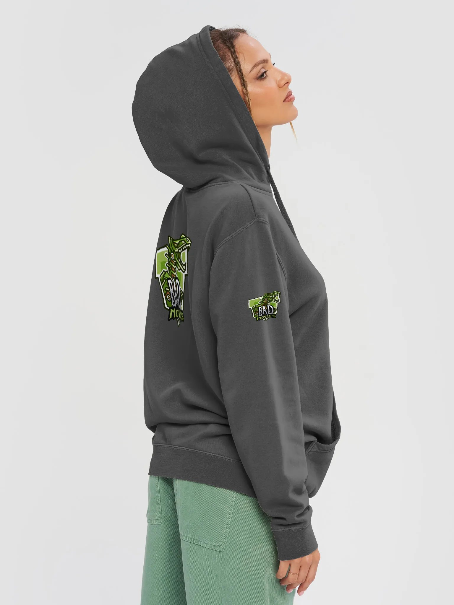 Bad Movies Printed Mechanical Dino Vintage Hoodie product image (5)