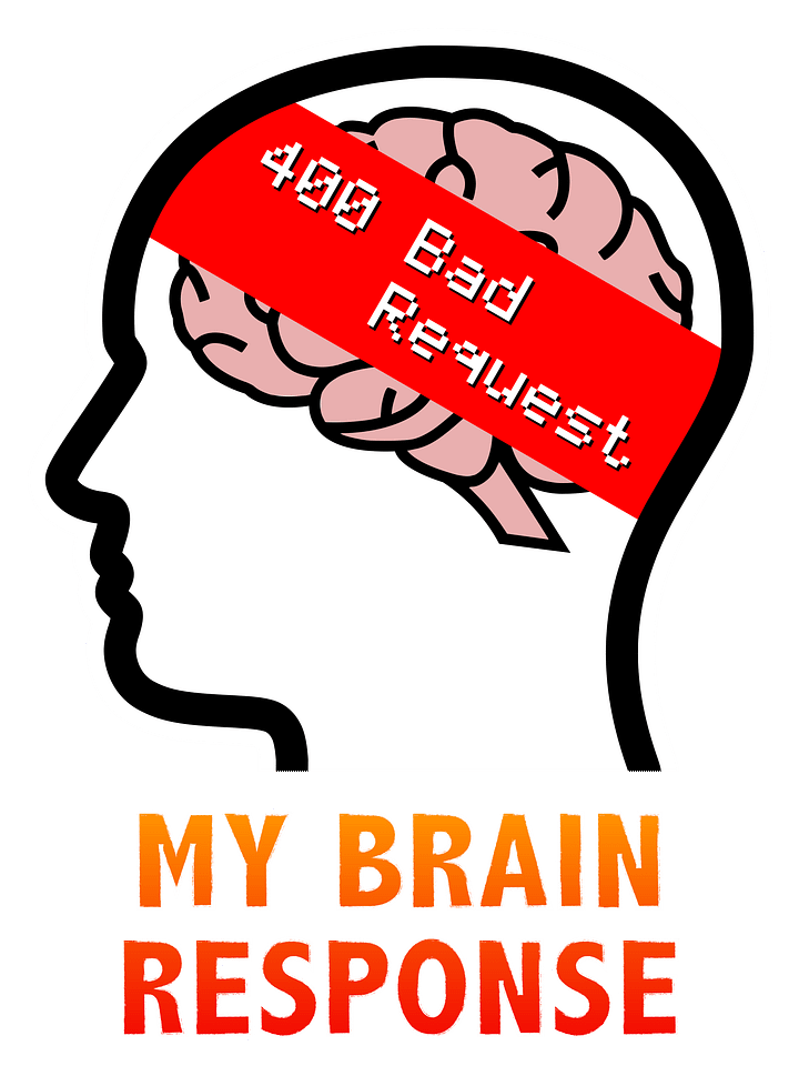 My Brain Response: 400 Bad Request T-Shirt product image (2)