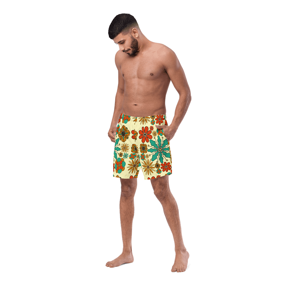 Retro Floral Swim Shorts product image (9)